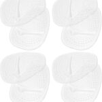 4 paires de coussinets de paume avant en silicone pour l'avant-pied, coussinets métatarsiens