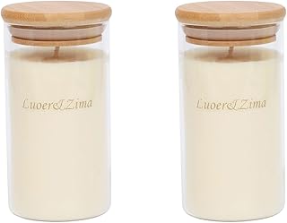 Bougies parfumées, bougies en pot louer et zima, durée de combustion de 40