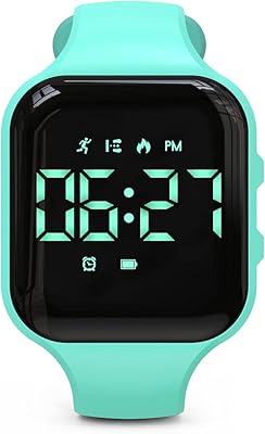 Montre de suivi d'activité led focwony sans bluetooth podomètre numérique avec comptage