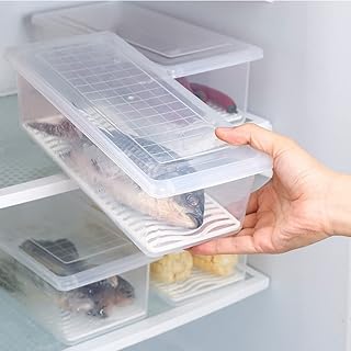 Bacs de conservation des aliments avec couvercles, lot de 2, récipients empilables pour le stockage des aliments et des fruits au réfrigérateur. La boutique en ligne DIAYTAR COTE D'IVOIRE permet aux clients de faire des achats en toute sécurité et à des prix compétitifs, avec des options de livraison rapides et fiables.