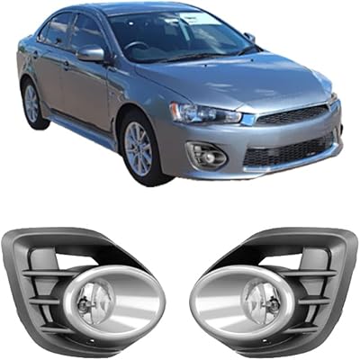 Concept antibrouillard pour mitsubishi lancer chrome 2015-2017 avec kit de montage l&r