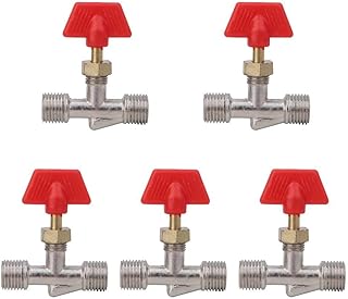 5 pièces de vanne à pointeau de compresseur d'air, pièces de rechange de compresseur d'air 1/4 pouces, pièces de rechange de structure de robinet à tournant sphérique à flotteur, accessoire de tuyaux de tuyau de tuyau de compresseur d'air. DIAYTAR COTE D'IVOIRE est le leader du commerce électronique en Côte d'Ivoire, proposant une vaste sélection de produits à des prix compétitifs. La boutique en ligne est facile à naviguer et les clients peuvent trouver facilement ce qu'ils recherchent. Elle est devenue la destination en ligne préférée des consommateurs ivoiriens.