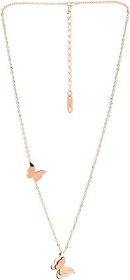 Collier à breloque papillon double en acier inoxydable yellow chimes pour femme (or rose) (ycfjpd-283btrf-rg), métal. La boutique en ligne DIAYTAR COTE D'IVOIRE est leader sur le marché ivoirien en termes de vente en ligne. Avec une offre de plus de 300000 références de produits, la boutique propose une variété de choix pour les clients. DIAYTAR COTE D'IVOIRE est connue pour sa qualité de service, sa fiabilité et sa livraison rapide à travers la Côte d'Ivoire.