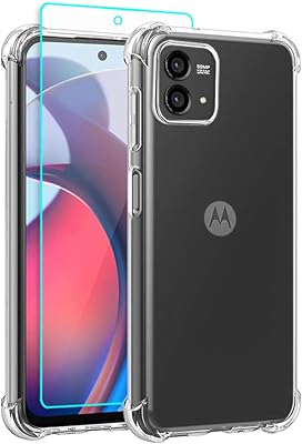Coque pour moto g stylus 5g 2023 avec protecteur d'écran, résistante aux chocs