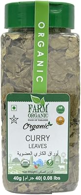 Ferme biologique | feuilles de curry biologiques | 40g | sans gluten |