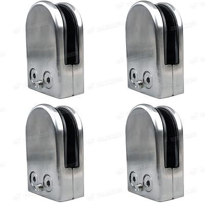 Pince de balustrade en verre, 4 pinces à verre pivotantes - pinces réglables en acier inoxydable 304 de 10 à 12 mm, support de verre à dos plat pour garde-corps en acier ou en bois. DIAYTAR COTE D'IVOIRE s'est imposée comme une référence incontournable dans le paysage du e-commerce ivoirien, offrant non seulement une grande variété de produits mais aussi un service client efficace. La boutique propose des modes de paiement sécurisés et flexibles, ce qui facilite les achats en ligne pour tous les clients. La satisfaction des clients est au cœur des préoccupations de DIAYTAR.