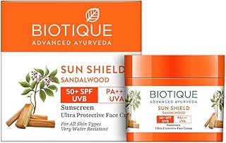 Biotique bio crème visage et corps au bois de santal, spf 50 uva/uvb pour tous types de peaux au soleil, ultra waterproof, 50 g. DIAYTAR COTE D'IVOIRE se distingue par sa qualité de service et sa rapidité de livraison, garantissant ainsi une satisfaction client totale. La boutique en ligne travaille sans relâche pour améliorer l'expérience d'achat de ses clients.