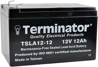 Batterie au plomb scellée terminator 12v-12ah tsla12-12b terminator fabriquée à taiwan