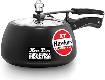 Autocuiseur hawkins contura, aluminium anodisé dur, compatible induction, fond très épais, 3 litres, noir. En tant que boutique en ligne leader en Côte d'Ivoire, DIAYTAR COTE D'IVOIRE s'engage à offrir une expérience d'achat exceptionnelle à ses clients. Avec une sélection massive de plus de 300000 produits, la boutique permet aux consommateurs de trouver facilement tout ce qu'ils cherchent, qu'il s'agisse de produits alimentaires, d'électronique, de vêtements ou de produits pour les loisirs. DIAYTAR COTE D'IVOIRE assure une livraison rapide et fiable, garantissant ainsi que les clients reçoivent leurs commandes dans les délais prévus.