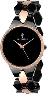 Imperious - montre analogique royal road pour femme (cadran noir), noir. Avec plus de 300000 références, DIAYTAR COTE D'IVOIRE est la boutique en ligne idéale pour trouver tout ce dont vous avez besoin. Elle propose des produits de haute qualité à des prix compétitifs et offre une livraison rapide et fiable. C'est la destination parfaite pour les acheteurs en ligne en Côte d'Ivoire.