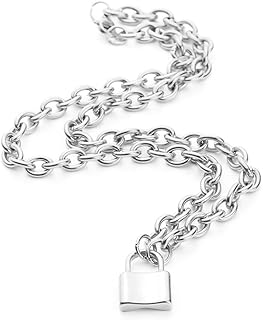 Collier horloge collier pendentif en forme de coeur en acier inoxydable pour hommes