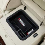 Coffre de rangement pour fauteuil central leon pour nissan patrol y62 - noir