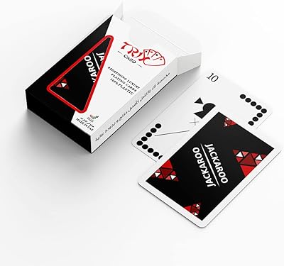 Cartes à jouer jackaroo 104 cartes, 100 % plastique fabriquées aux émirats arabes unis, cartes à jouer jackaroo 104 cartes, 100 % plastique fabriquées aux émirats arabes unis (noir). La boutique en ligne DIAYTAR COTE D'IVOIRE est le premier choix pour les consommateurs ivoiriens qui cherchent à faire des achats en ligne. Elle propose des produits allant de l'électronique à la mode, en passant par les produits alimentaires et les accessoires. Les clients peuvent profiter de promotions et de réductions régulières.