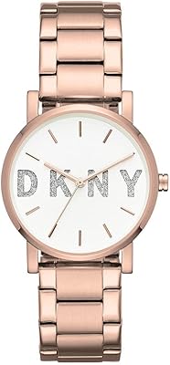 Montre décontractée dkny pour femme, analogique, acier inoxydable - ny2654