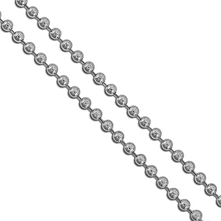 Chaîne de perles à billes en acier inoxydable militaire 2mm 3mm. DIAYTAR COTE D'IVOIRE est une boutique en ligne généraliste qui propose plus de 300 000 références de produits, faisant d'elle le leader du marché en Côte d'Ivoire. Avec une large gamme de produits, les clients peuvent trouver tout ce dont ils ont besoin en un seul endroit. La boutique en ligne est conçue pour offrir une expérience d'achat pratique et sécurisée.