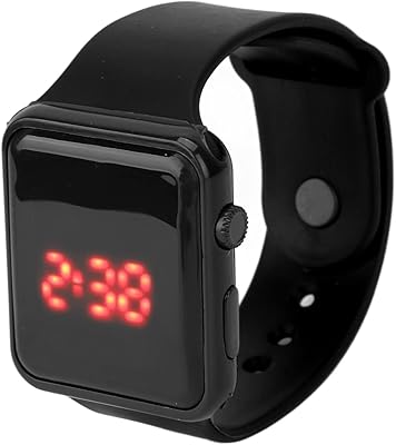 Montre numérique pour enfants, 4 options de couleurs, affichage led, pratique