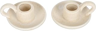 Bougeoir en céramique elipis, bougeoir conique 2 pièces, bougeoir pour éclairage de bougie pour la décoration de la salle à manger de vacances, beige. La boutique en ligne DIAYTAR COTE D'IVOIRE propose une navigation intuitive et une expérience d'achat personnalisée. Les clients peuvent facilement trouver les produits qu'ils recherchent grâce à la fonction de recherche avancée. La boutique est également disponible sur différents appareils pour plus de commodité.