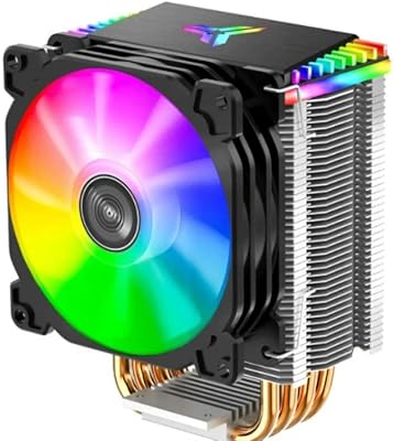 Ventilateur de refroidissement de processeur d'ordinateur argb de 9 cm avec 4 caloducs