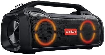 Haut-parleur portable porodo de soundtech avec fonctions intelligentes, 3 heures de lecture, portée