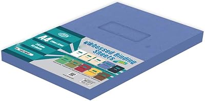 Papier de reliure gaufré fis avec fenêtre 230 gsm poche 50 pièces