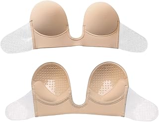 Soutien-gorge adhésif sans bretelles pour femmes, soutien-gorge en silicone en forme de u