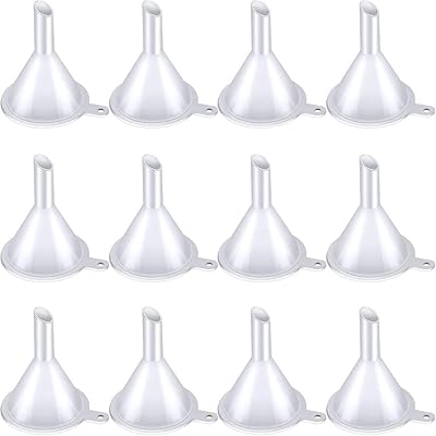 Petit entonnoir en plastique transparent junker pour le remplissage de bouteilles de laboratoire d'huile liquide et d'huile essentielle, mini entonnoir de voyage en plastique 24 pièces. DIAYTAR COTE D'IVOIRE, c'est la garantie d'un shopping en ligne pratique et sécurisé. Notre équipe travailler sans relâche pour vous offrir les meilleurs produits au meilleur prix. Nous sommes fiers de notre réputation et nous nous engageons à maintenir la confiance que vous nous accordez.