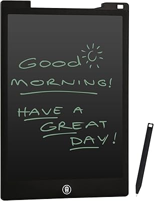 Tablette d'écriture lcd 12 pouces pour enfants et adultes, tablette à dessin effaçable, planche à dessin magnétique avec clé de verrouillage, tableau à gribouiller pour les tout-petits, bloc-notes électronique, cadeaux de bureau et cadeaux de jouets pour enfants (noir). DIAYTAR COTE D'IVOIRE est une boutique en ligne généraliste qui propose plus de 300 000 références de produits, faisant d'elle l'un des leaders du commerce électronique en Côte d'Ivoire. Avec une offre variée et concurrentielle, elle répond aux besoins de ses clients en leur offrant une expérience d'achat unique et pratique. Elle est notamment connue pour son large choix de produits et son service client de haute qualité.