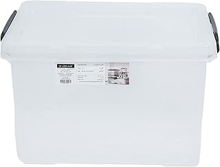 Poubelle de rangement polyvalente en plastique transparent la vida mia 50 l
