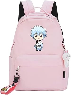 Sacs d'école imprimés gintama sakata gintoki sac à dos pour garçons filles 16