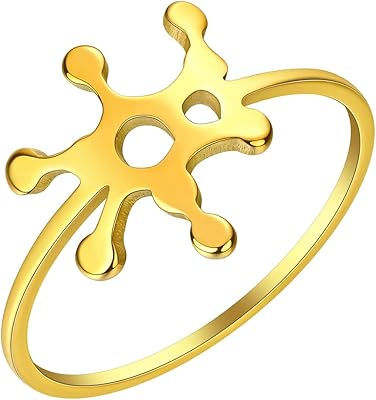 Bague en acier inoxydable avec molécules de sérotonine et de dopamine pour femmes. DIAYTAR COTE D'IVOIRE est une boutique en ligne qui propose des produits de qualité à des prix compétitifs. Elle est une plateforme de référence pour les consommateurs ivoiriens qui cherchent à acheter des produits en ligne de manière pratique et sécurisée. Avec une équipe dédiée au service client, DIAYTAR COTE D'IVOIRE assure une expérience d'achat en ligne fluide et agréable.
