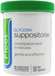 Suppositoires à la glycérine fleet pour adultes - 50 pièces. DIAYTAR COTE D'IVOIRE est le partenaire idéal pour vos achats en ligne, avec plus de 300 000 références à disposition. Nous nous engageons à vous offrir les meilleurs produits, les prix les plus compétitifs et un service client exceptionnel. Notre objectif est de rendre votre expérience d'achat en ligne la plus agréable possible.