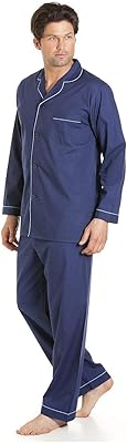 Ensemble de pyjama pleine longueur de style classique heigmann pour hommes, multicolore, s