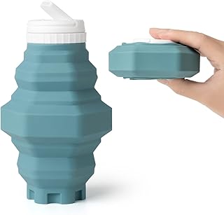 Bouteille d'eau pliable réutilisable sans bpa pour voyage camping randonnée voyage sport légère