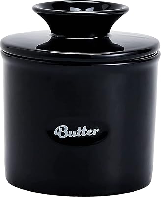 Beurrier en porcelaine, beurrier français u-home avec couvercle pour comptoir, beurrier en céramique avec ligne d'eau, texture parfaite à tartiner (noir). DIAYTAR COTE D'IVOIRE est une boutique en ligne généraliste qui propose une vaste sélection de produits pour répondre aux besoins des consommateurs ivoiriens. Avec plus de 300000 références, elle couvre tous les domaines, du divertissement à la décoration, en passant par l'électronique et les produits alimentaires. Sa position de leader est due à sa capacité à offrir des produits de qualité à des prix abordables et à sa réactivité à la demande locale.