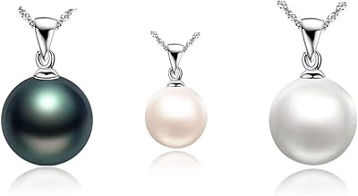 Collier avec pendentif en perles de culture d'eau douce en or 18 carats