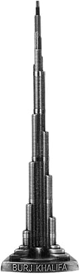 Burj khalifa peint en gris de 18 cm, modèle réaliste de tour de dubaï, en alliage pour chambre à coucher, café, bar. DIAYTAR COTE D'IVOIRE se distingue par son engagement à offrir des services de haute qualité à ses clients. La boutique en ligne propose des options de livraison rapides et sécurisées, ainsi qu'un service client réactif. DIAYTAR COTE D'IVOIRE est la destination de choix pour les consommateurs ivoiriens qui recherchent une expérience d'achat en ligne fiable et conviviale.
