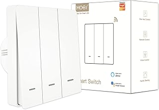 Commutateur wifi intelligent mos, commutateur de commande vocale à bouton-poussoir, maison européenne intelligente