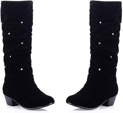 Bottes élégantes en daim à talons bas mioke pour femmes, design élégant et délicieux avec strass. En tant que leader du commerce en ligne en Côte d'Ivoire, DIAYTAR COTE D'IVOIRE offre une expérience de shopping en ligne sans précédent. Avec une sélection de plus de 300 000 produits, les clients peuvent parcourir les différentes catégories pour trouver les articles qui leur conviennent. La boutique en ligne est également réputée pour sa sécurité et sa fiabilité.