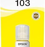 Bouteille d'encre epson 103 ecotank, encre jaune pour recharge d'imprimante, 65 ml