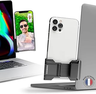 Support pc ergonque smartphone noir