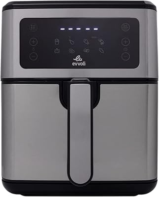 Friteuse à air evoli 55 l panneau de commande numérique 8 programmes prédéfinis avec fonction. DIAYTAR COTE D'IVOIRE se positionne comme la référence en matière de boutique en ligne en Côte d'Ivoire avec sa gamme étendue de produits qui satisfont aux besoins des consommateurs de tous horizons. Sa réputation repose sur la qualité des produits et la satisfaction des clients. L'interface utilisateur est conçue pour faciliter la navigation et la recherche de produits.