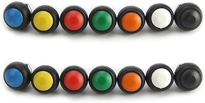 Bouton poussoir étanche de 12 mm, interrupteur marche/arrêt momentané sans verrouillage, paquet
