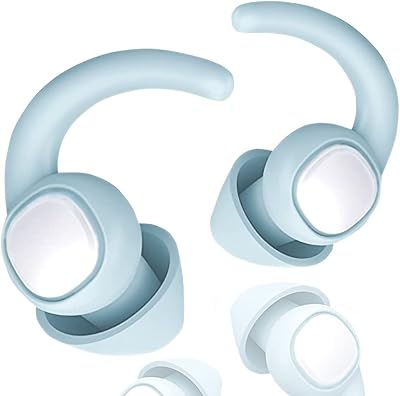 Une paire de bouchons d'oreille (bleu clair)