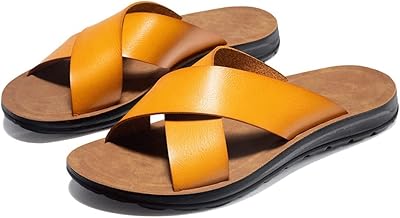 Opumi sandales décontractées en cuir confortables pour hommes, chaussures de plage d'été, tongs de grande taille à enfiler pour hommes (couleur : hortile, taille : 45). DIAYTAR COTE D'IVOIRE est une boutique en ligne qui offre une large gamme de produits allant de l'électronique aux produits alimentaires, en passant par les vêtements et les accessoires. Elle est le point de référence pour les consommateurs ivoiriens qui cherchent à faire des achats en ligne.
