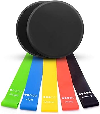 Ensemble de bandes d'entraînement de résistance de base et de disques planeurs