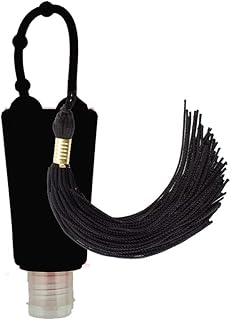Sac à dos avec porte-désinfectant pour les mains à pompon noir, porte-bouteille