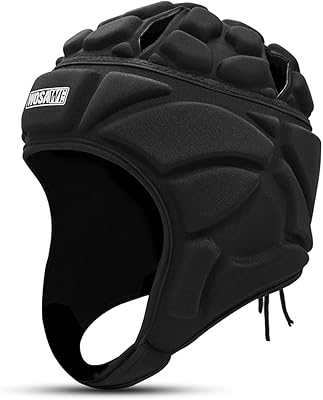 Lixada rugby headguard casque de rugby réglable casque de protection pour gardien