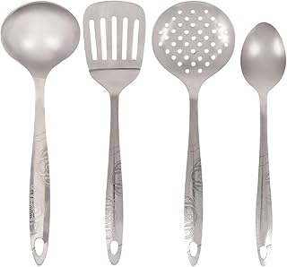 Batterie de cuisine raj 4 pièces - vpi027 - argent - acier inoxydable