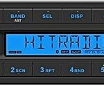 Radio dvd continental tr712ub-bu 12v avec écran bleu et bluetooth