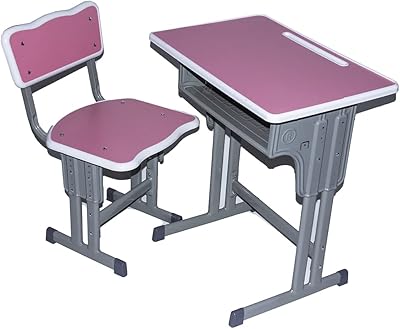 Ensemble bureau et chaise pour enfants, hauteur réglable, bureau d'étude ergonomique, bureau d'école